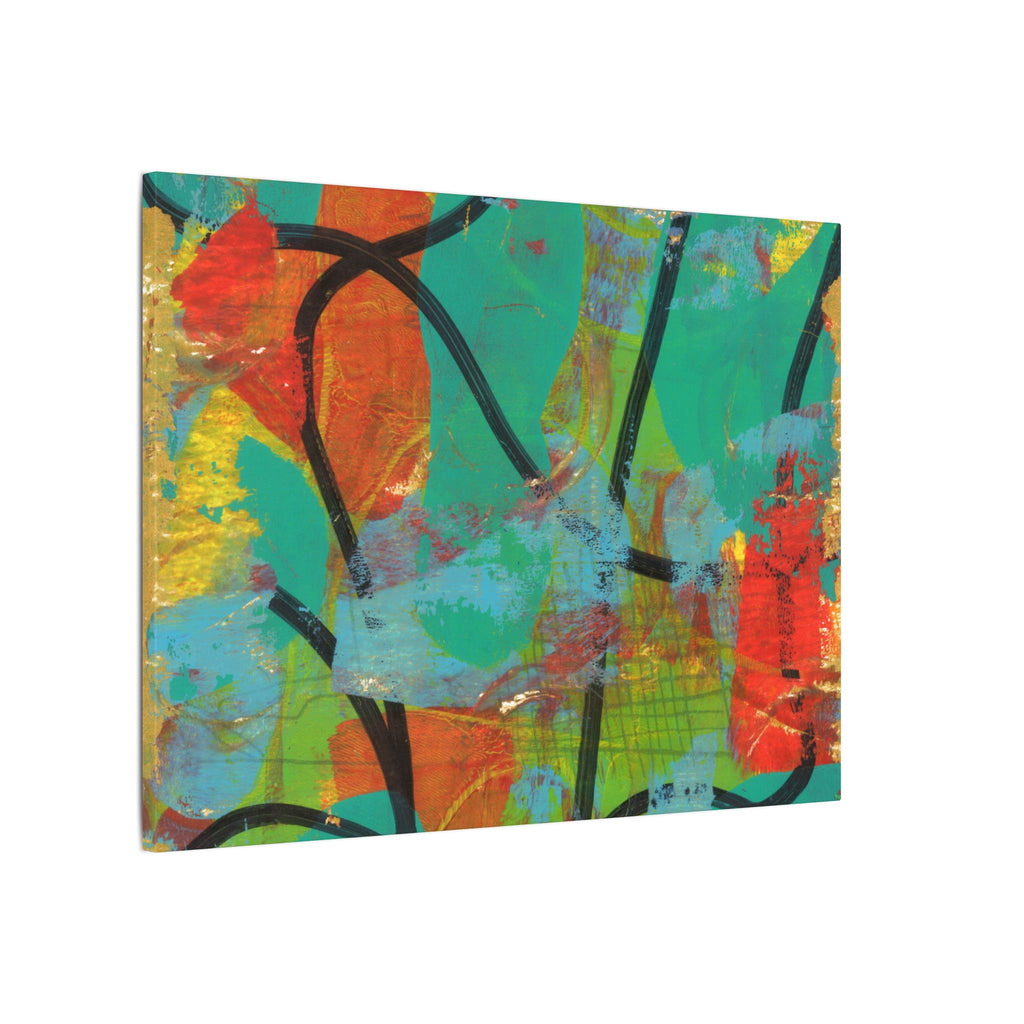 Abstract Tropical Color Splash Canvas