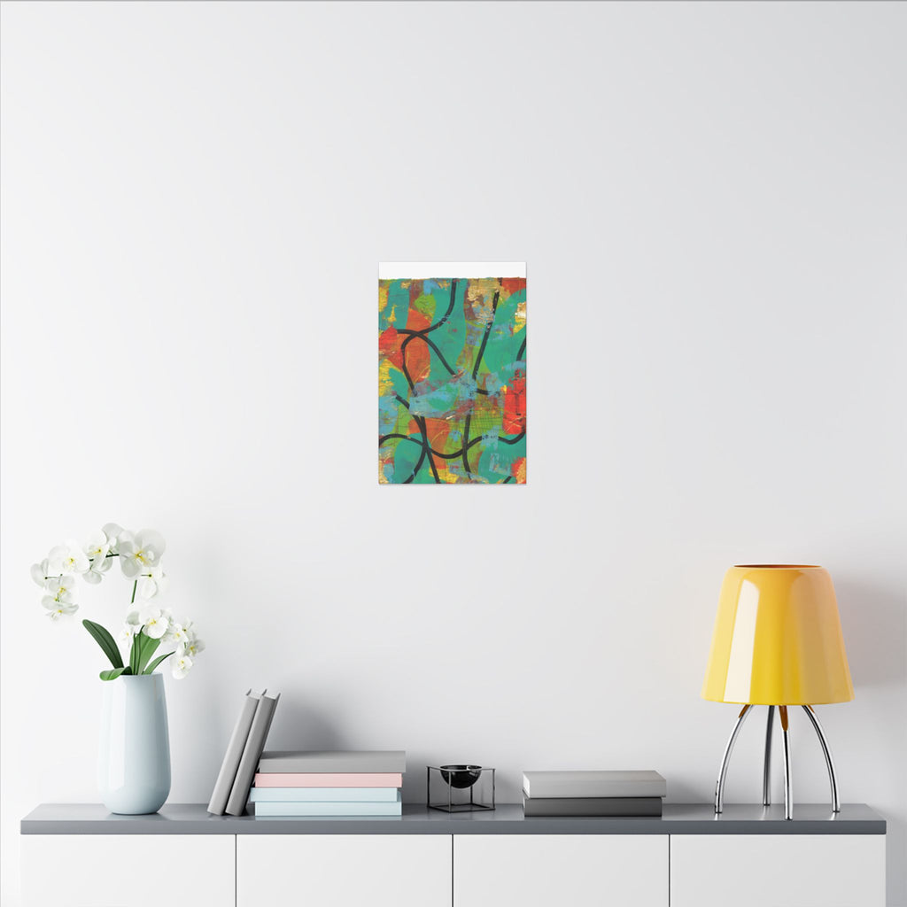 Abstract Tropical Color Splash Canvas