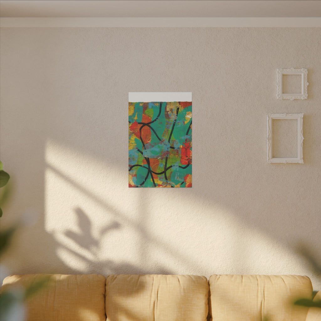 Abstract Tropical Color Splash Canvas