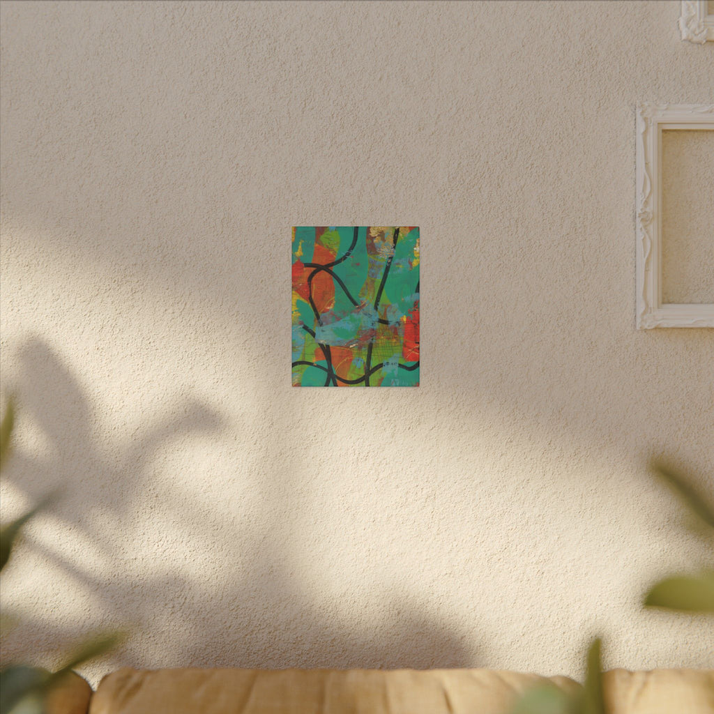 Abstract Tropical Color Splash Canvas