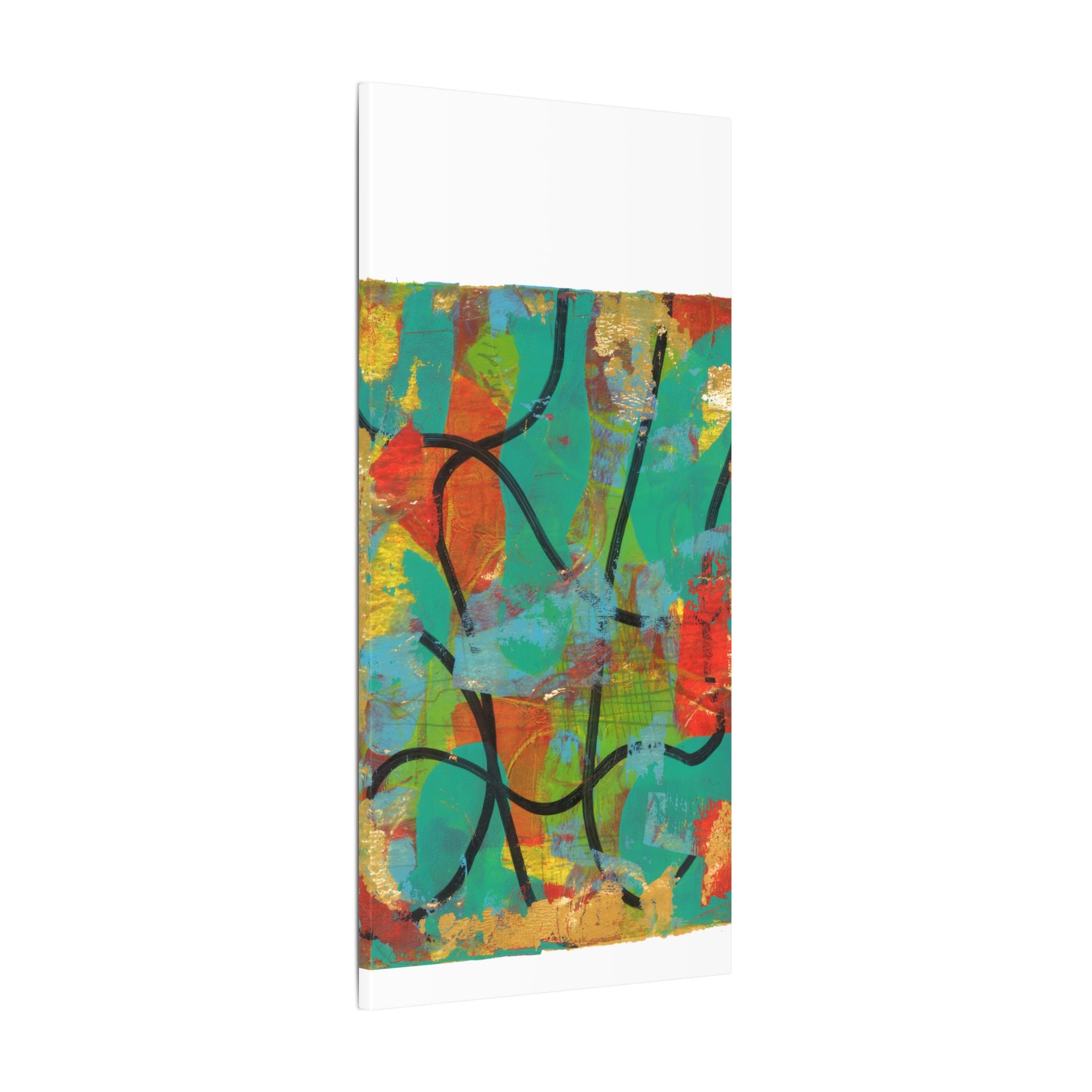 Abstract Tropical Color Splash Canvas
