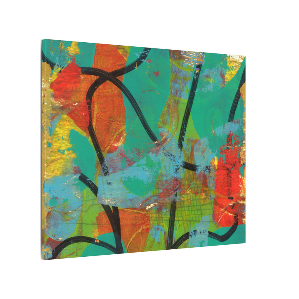 Abstract Tropical Color Splash Canvas