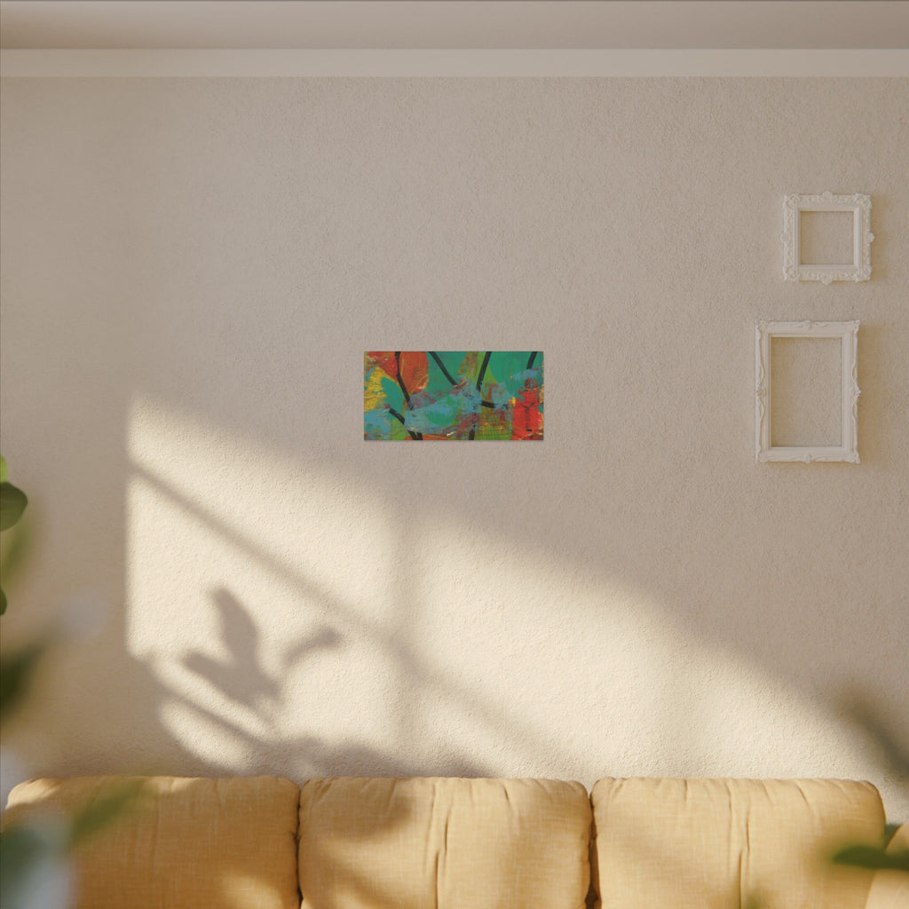 Abstract Tropical Color Splash Canvas
