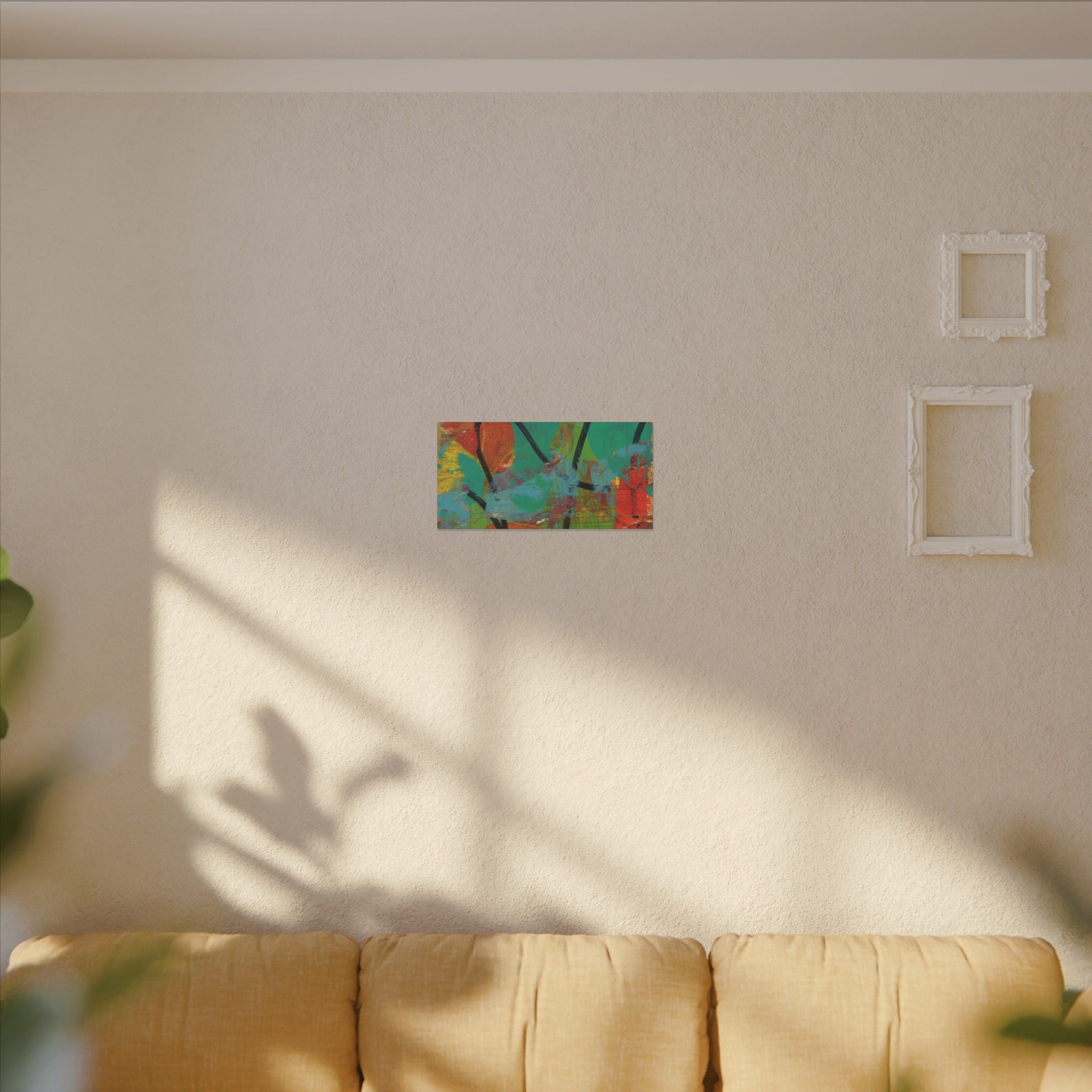 Abstract Tropical Color Splash Canvas