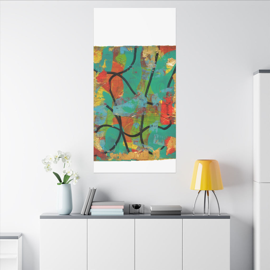 Abstract Tropical Color Splash Canvas