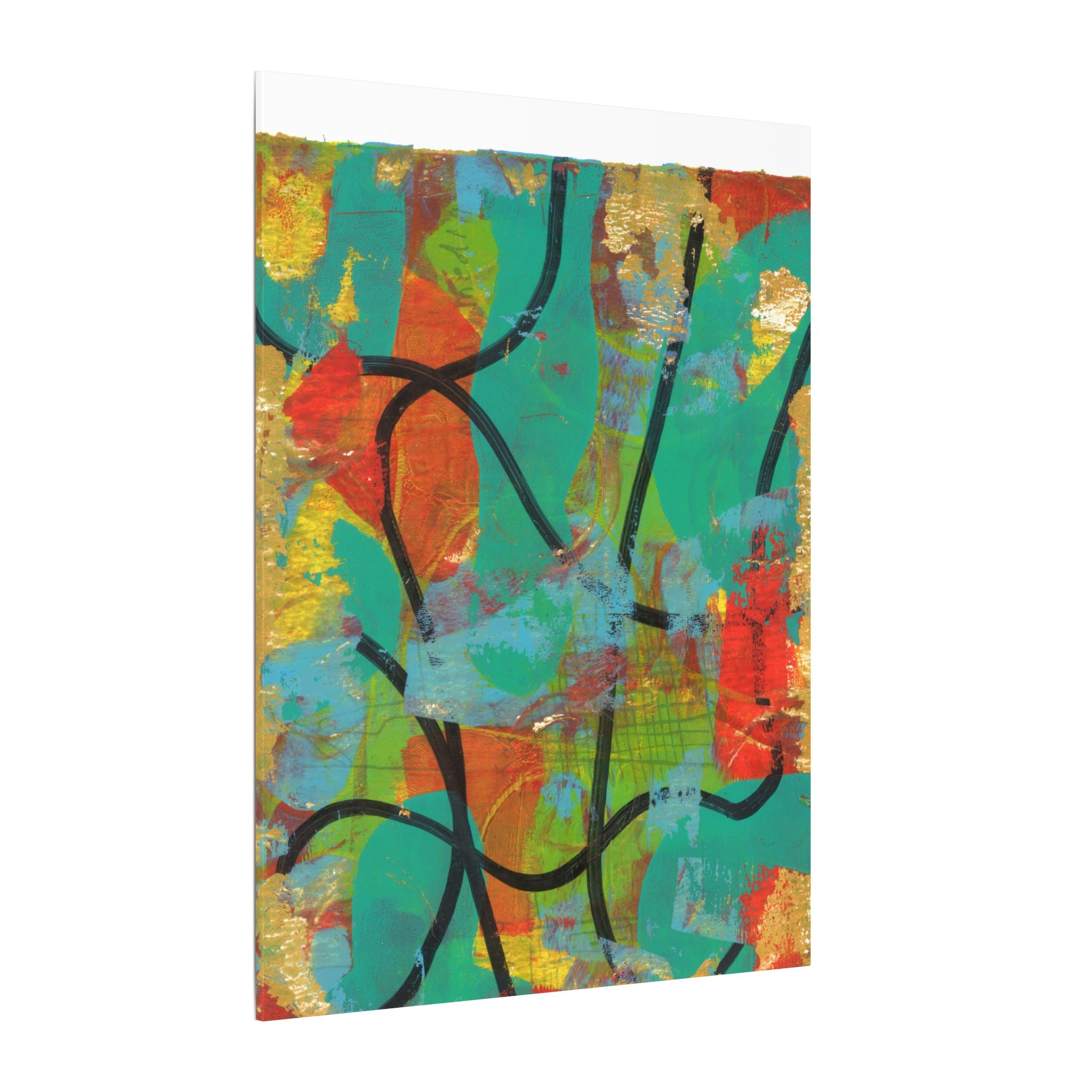 Abstract Tropical Color Splash Canvas
