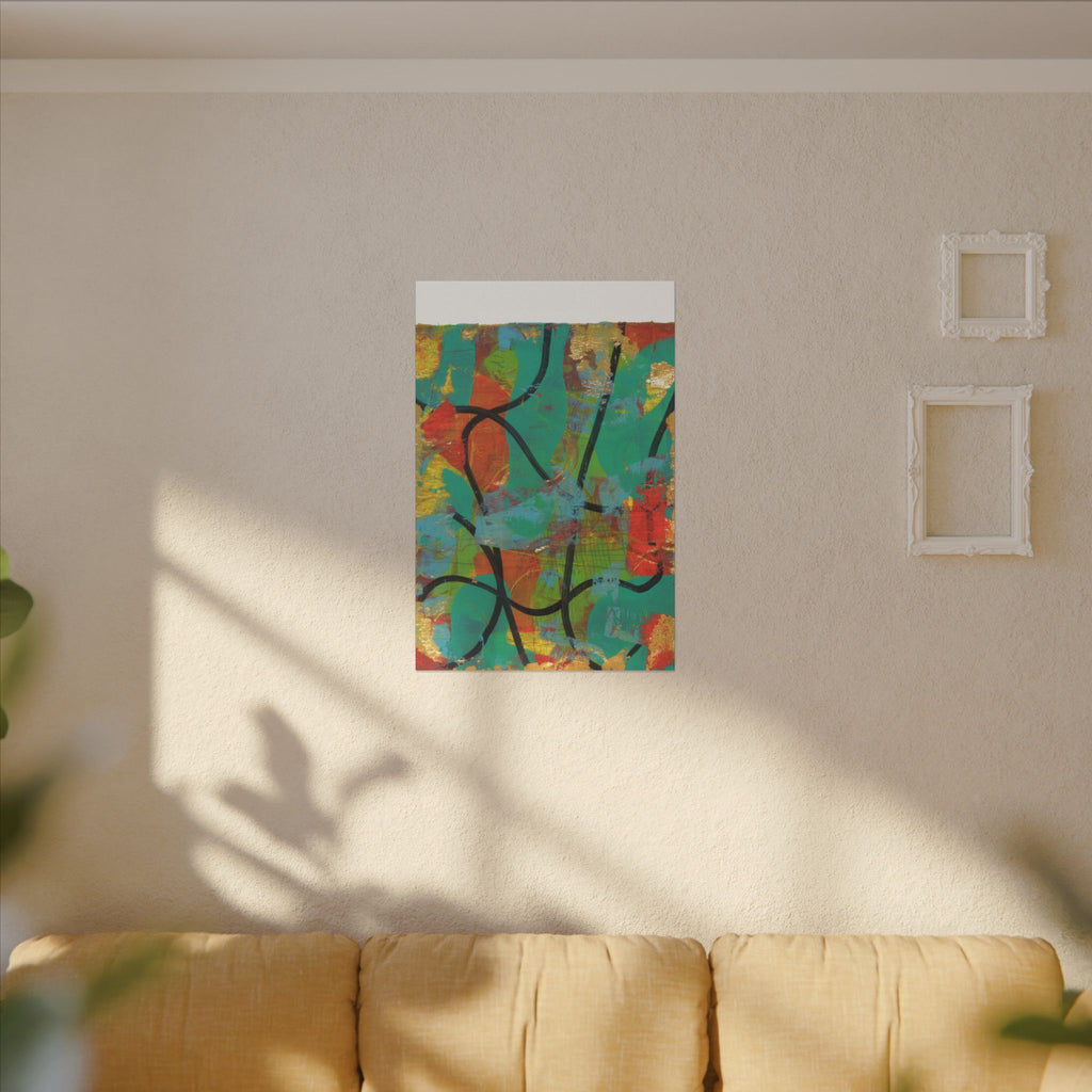 Abstract Tropical Color Splash Canvas