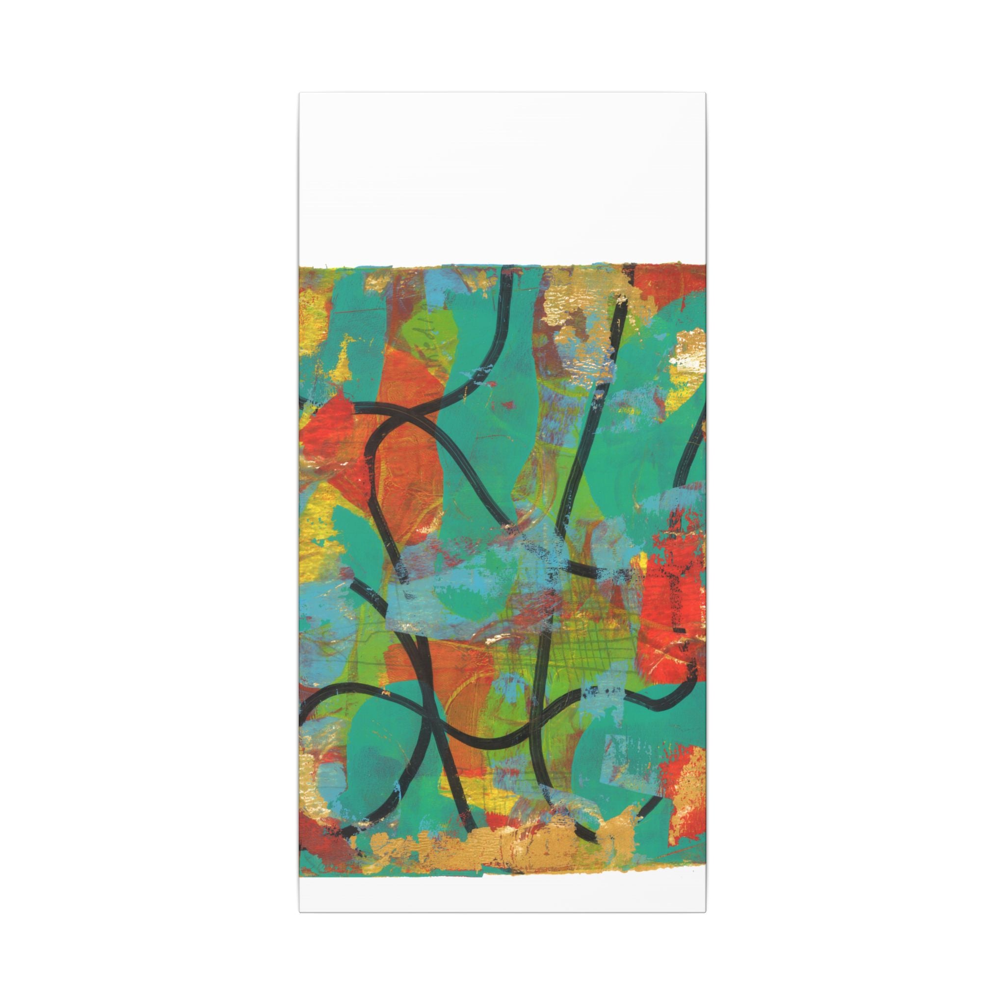 Abstract Tropical Color Splash Canvas