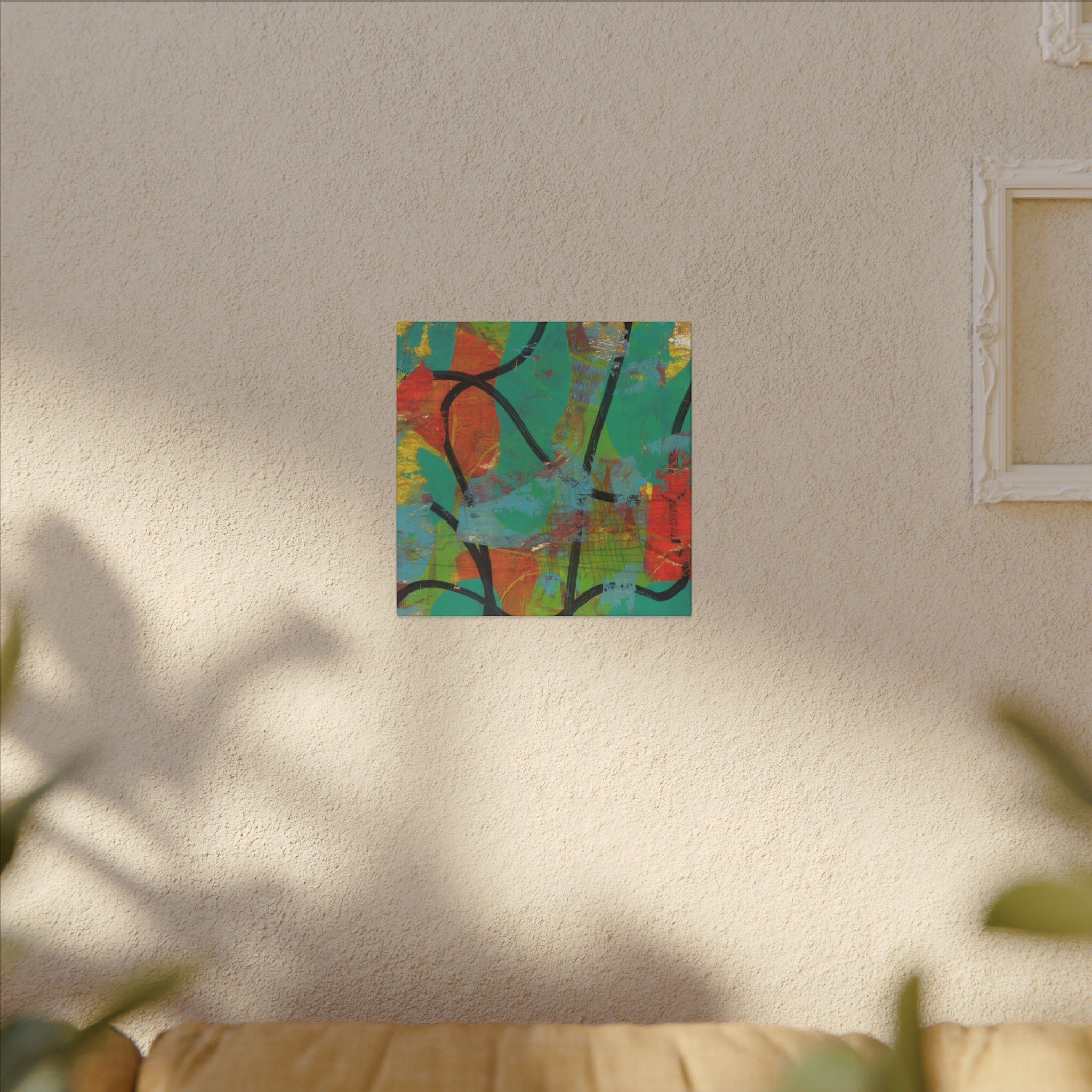 Abstract Tropical Color Splash Canvas