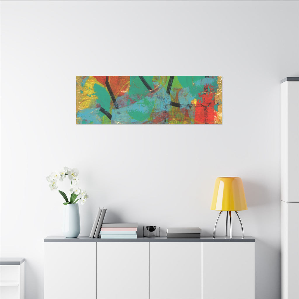 Abstract Tropical Color Splash Canvas