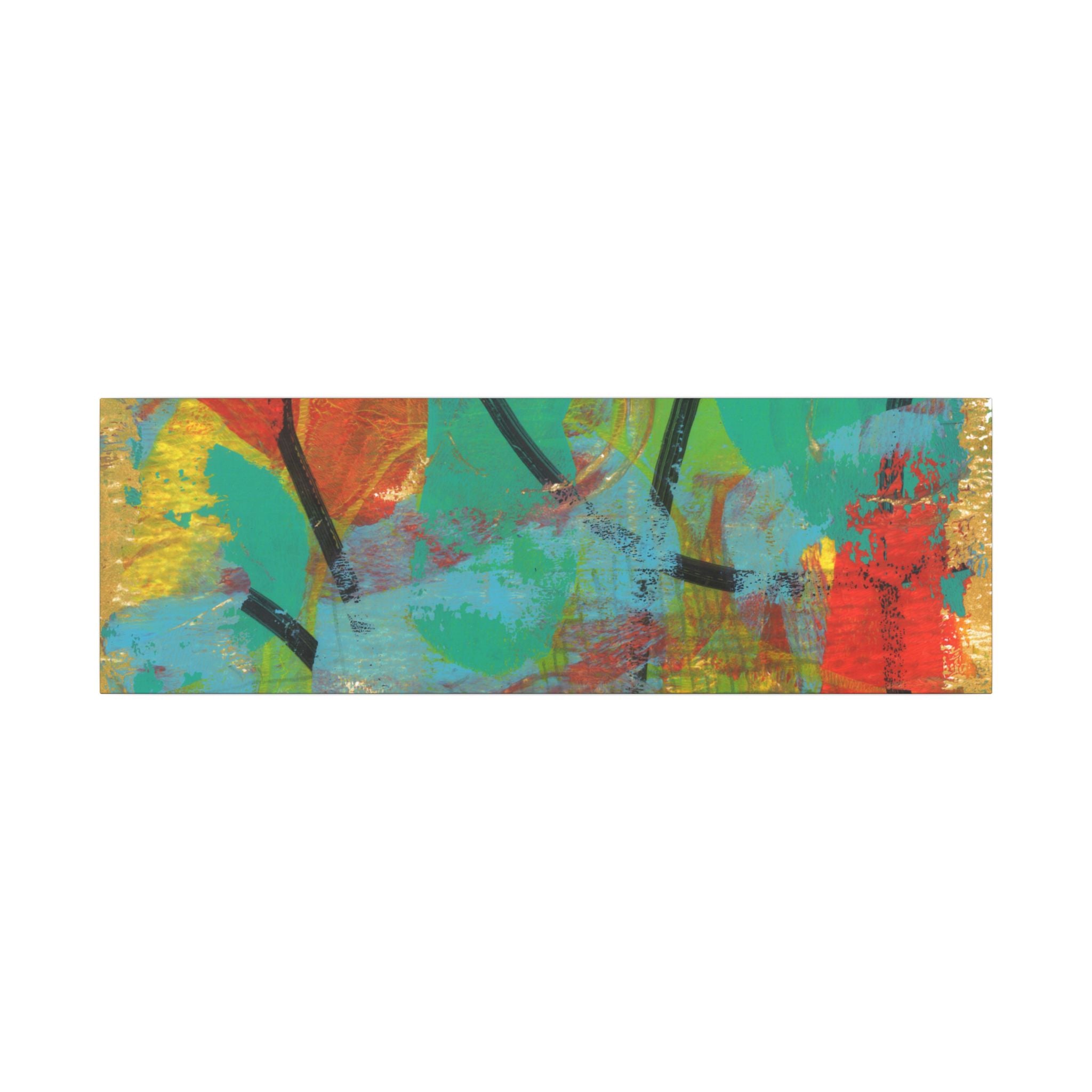 Abstract Tropical Color Splash Canvas