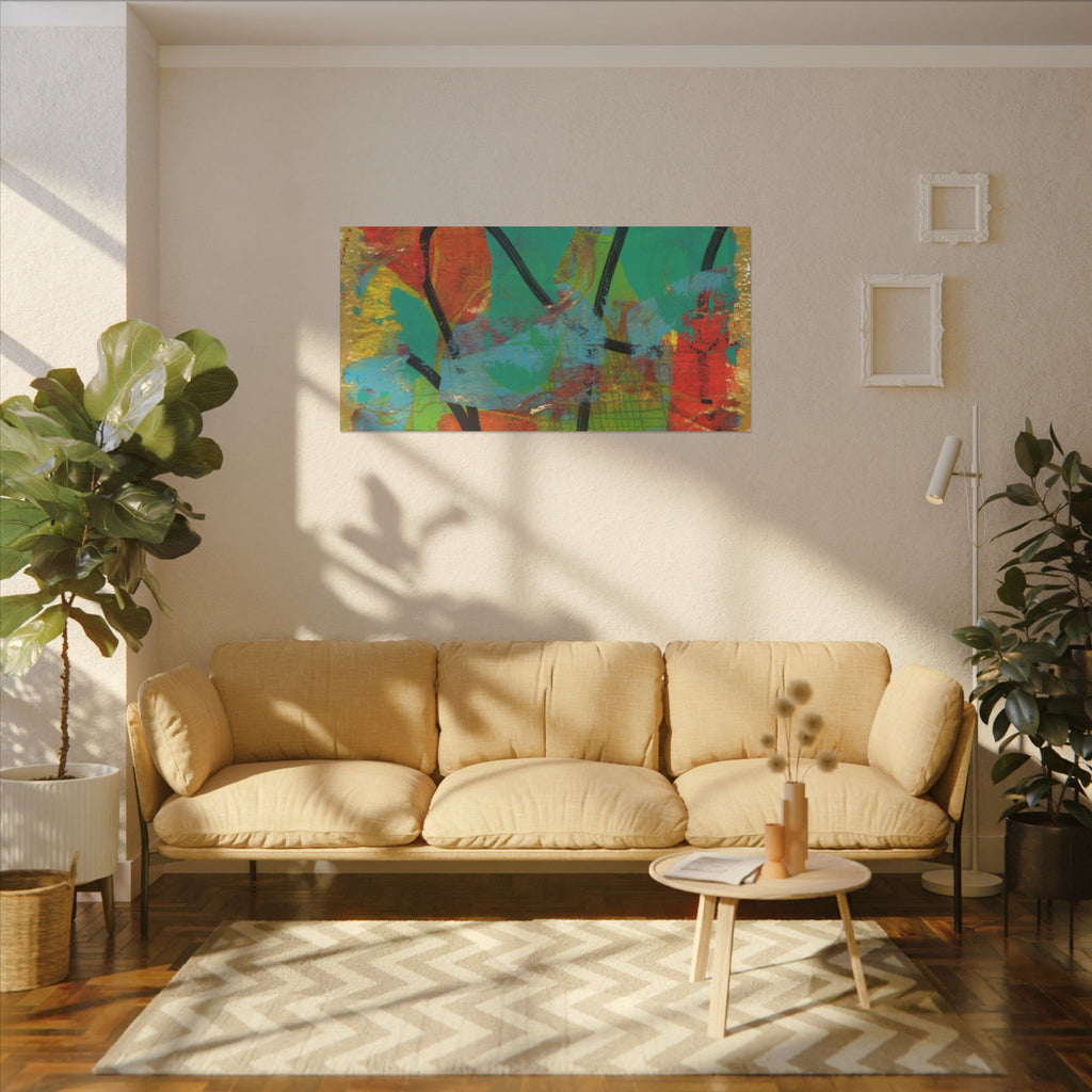 Abstract Tropical Color Splash Canvas