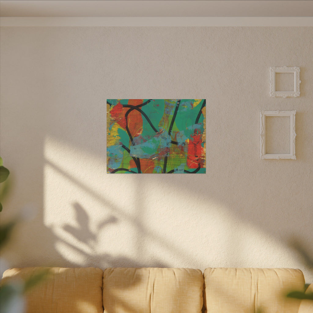 Abstract Tropical Color Splash Canvas