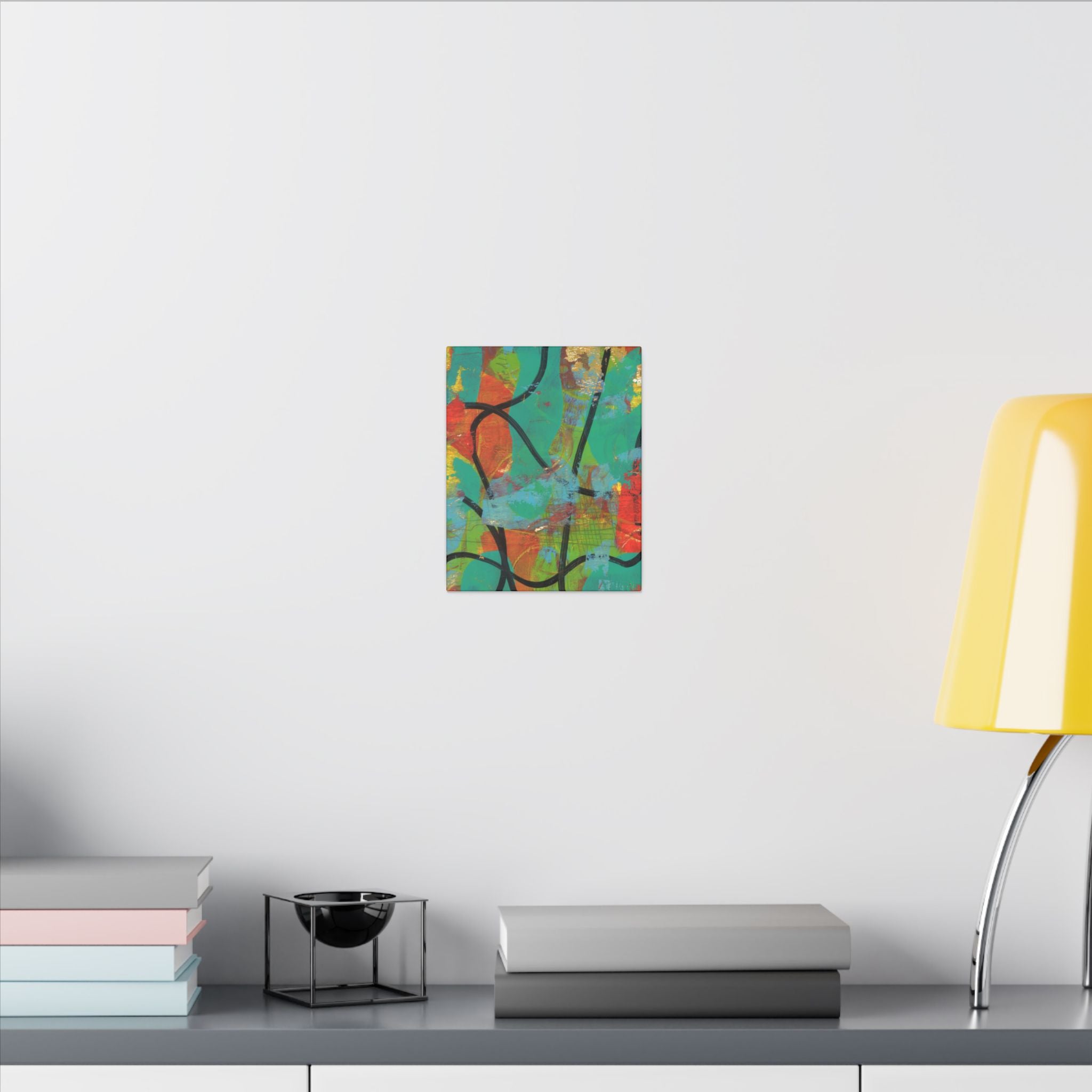 Abstract Tropical Color Splash Canvas