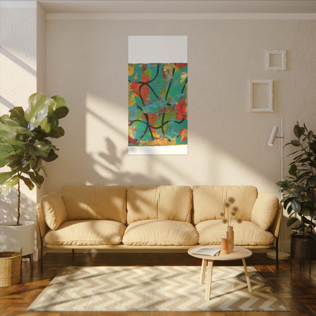 Abstract Tropical Color Splash Canvas