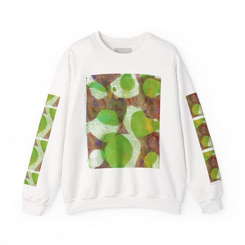 Abstract Green Circle Crewneck Sweatshirt