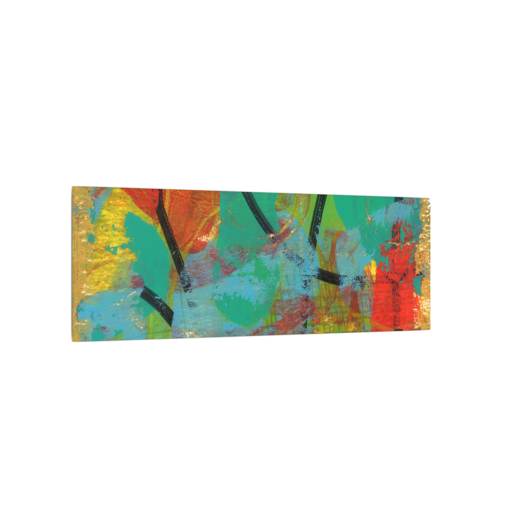 Abstract Tropical Color Splash Canvas