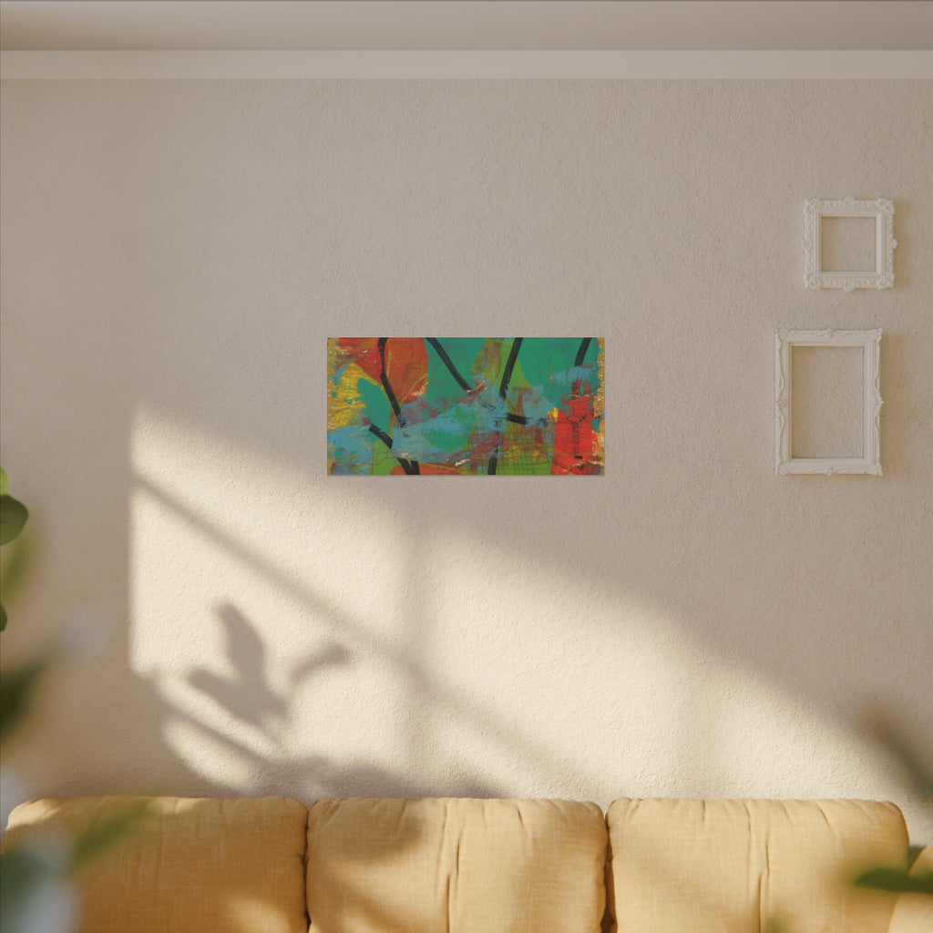 Abstract Tropical Color Splash Canvas