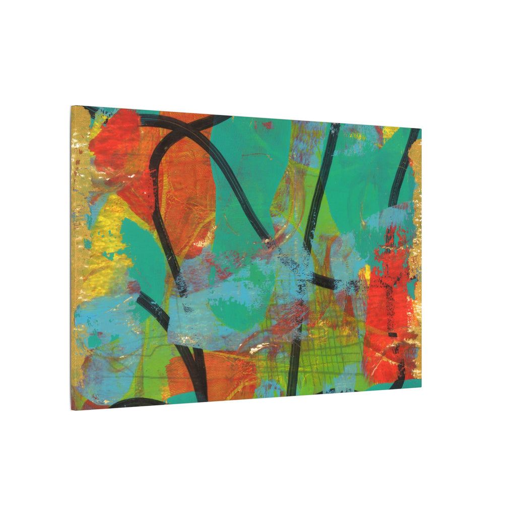 Abstract Tropical Color Splash Canvas