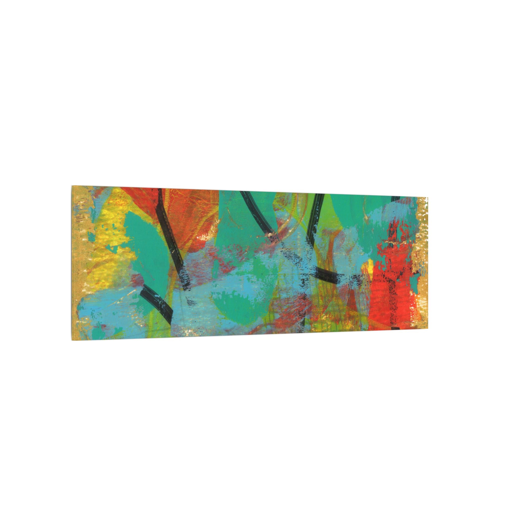 Abstract Tropical Color Splash Canvas