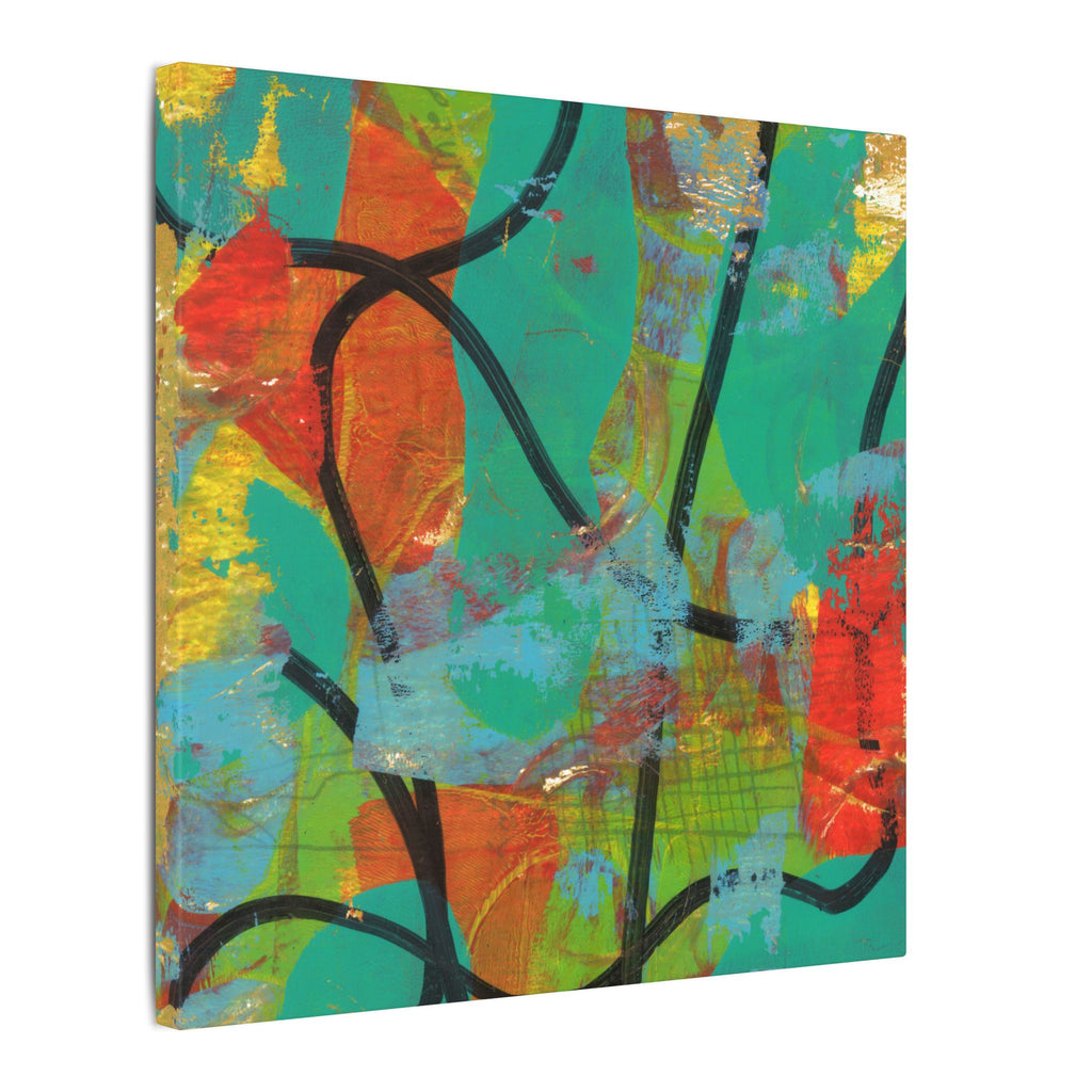 Abstract Tropical Color Splash Canvas