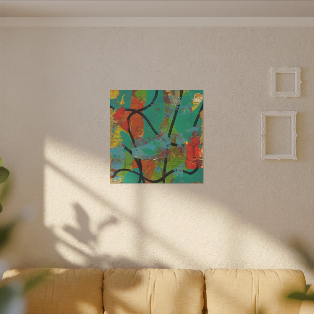 Abstract Tropical Color Splash Canvas