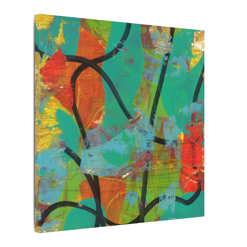 Abstract Tropical Color Splash Canvas