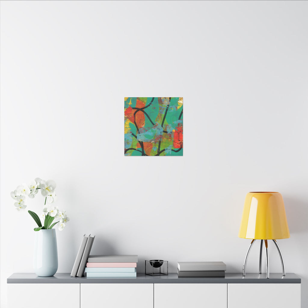 Abstract Tropical Color Splash Canvas