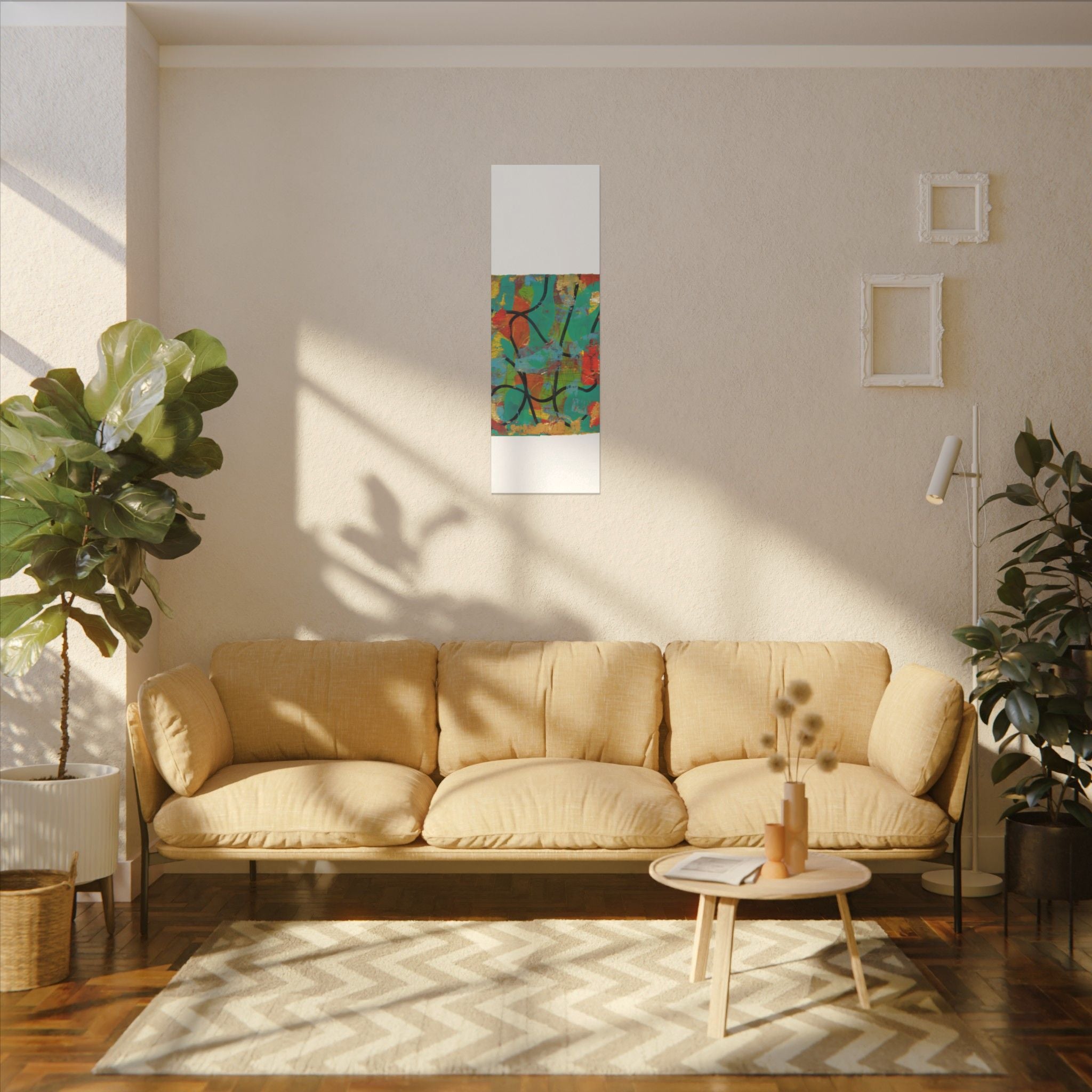 Abstract Tropical Color Splash Canvas