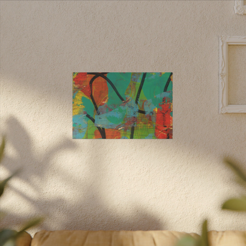 Abstract Tropical Color Splash Canvas
