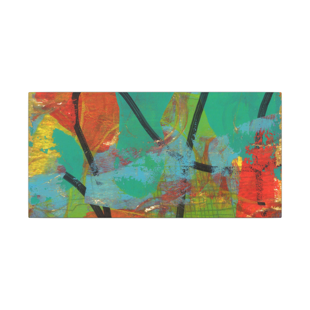 Abstract Tropical Color Splash Canvas