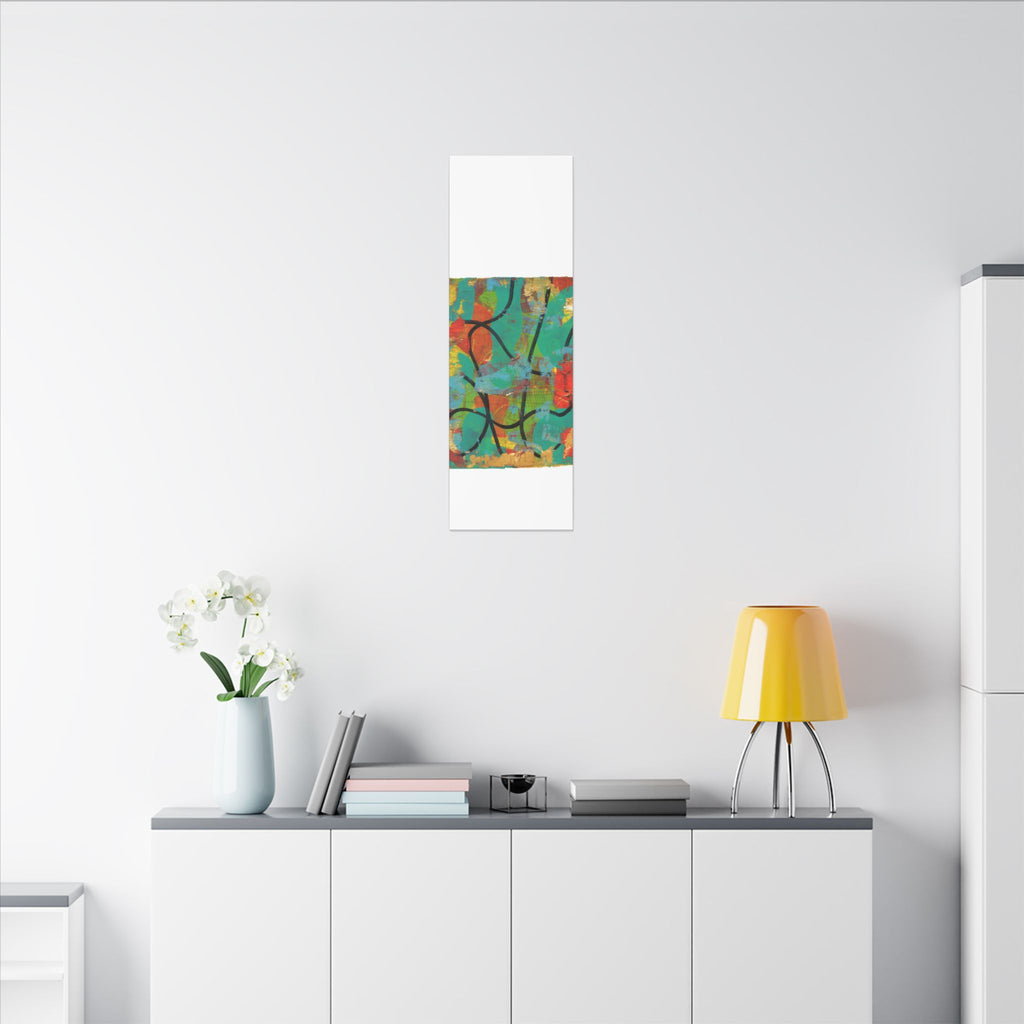 Abstract Tropical Color Splash Canvas