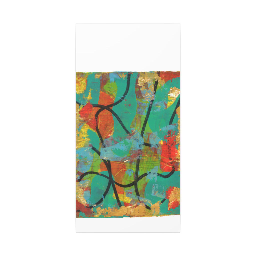 Abstract Tropical Color Splash Canvas