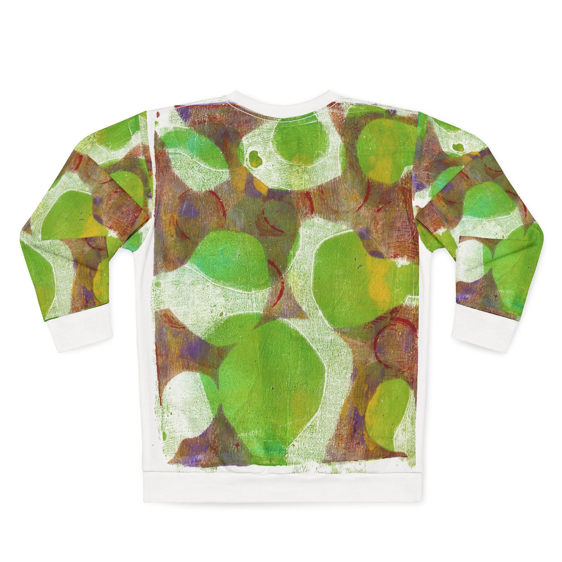 Encircling Trees Green Abstract Sweatshirt