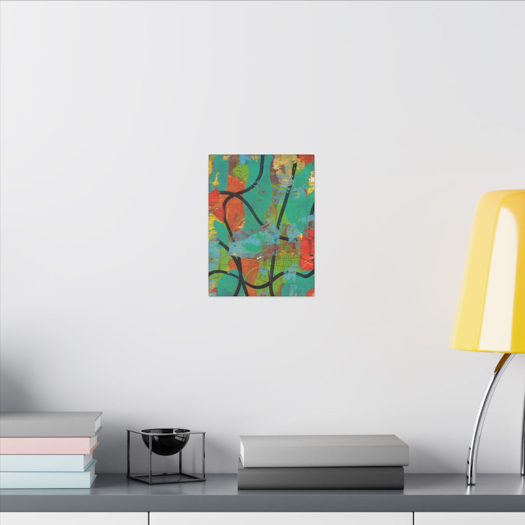 Abstract Tropical Color Splash Canvas