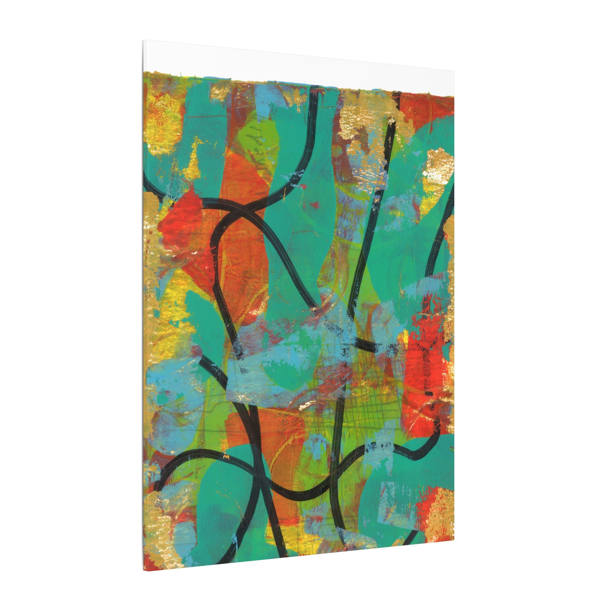 Abstract Tropical Color Splash Canvas