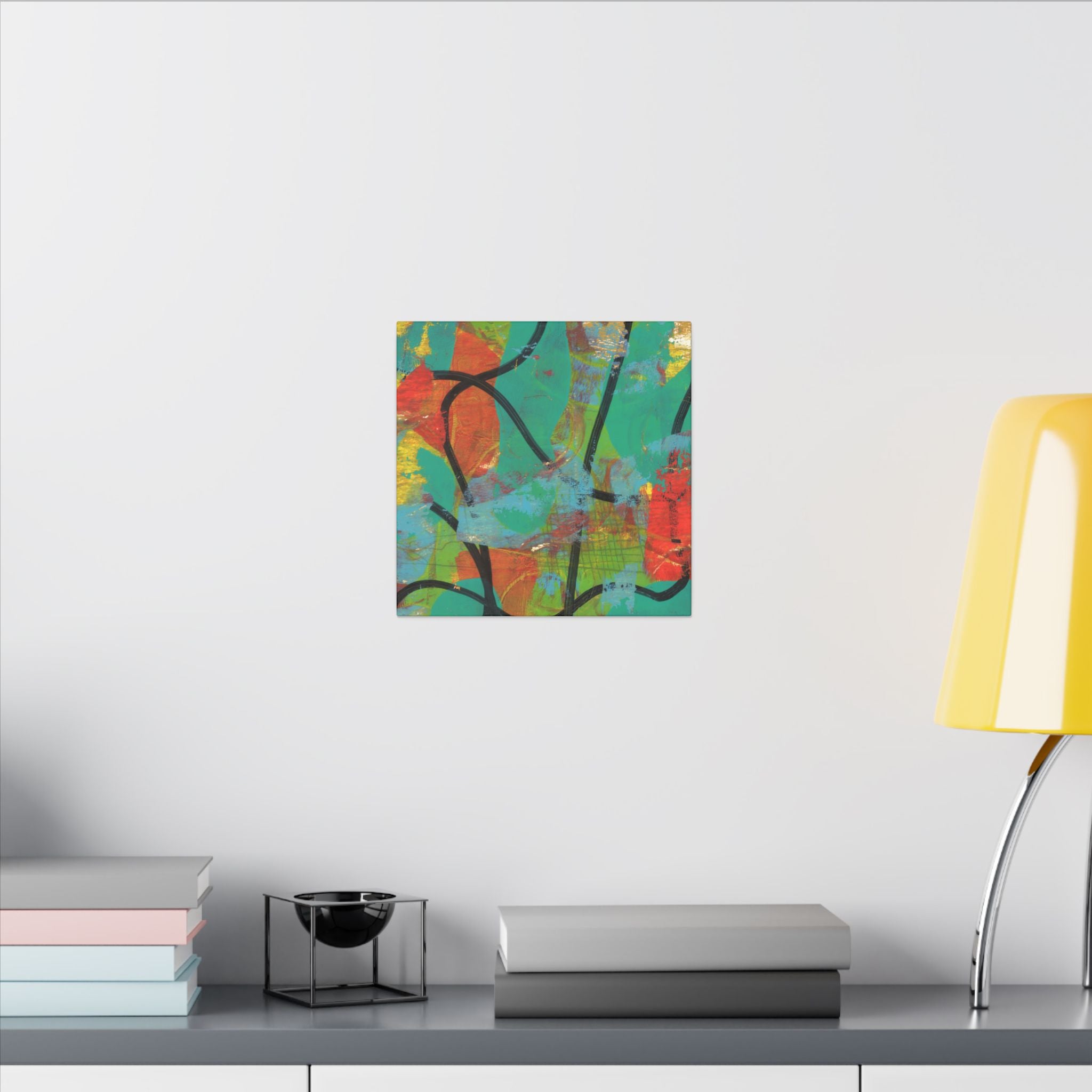 Abstract Tropical Color Splash Canvas