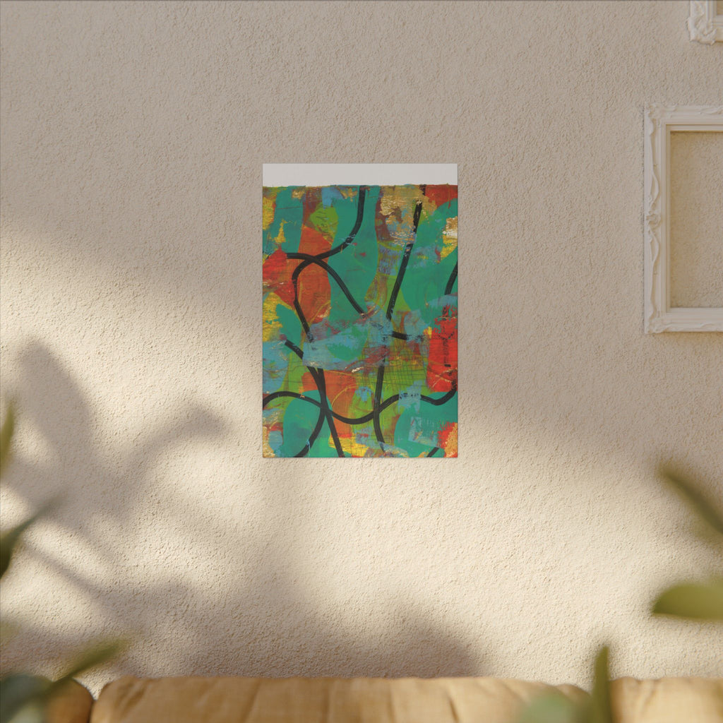 Abstract Tropical Color Splash Canvas