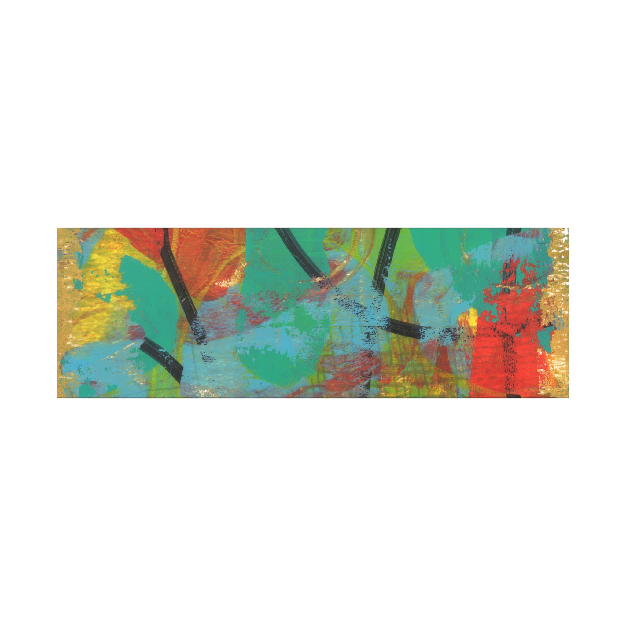 Abstract Tropical Color Splash Canvas