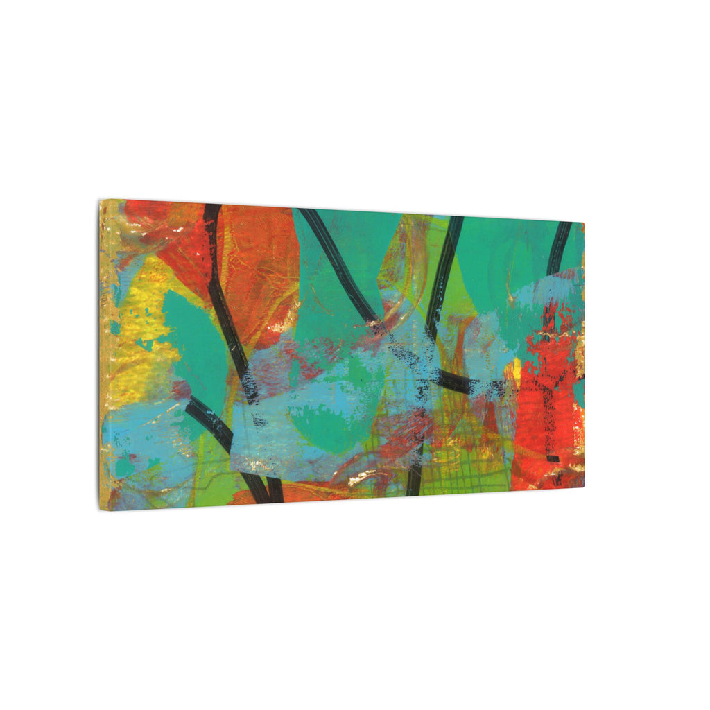 Abstract Tropical Color Splash Canvas