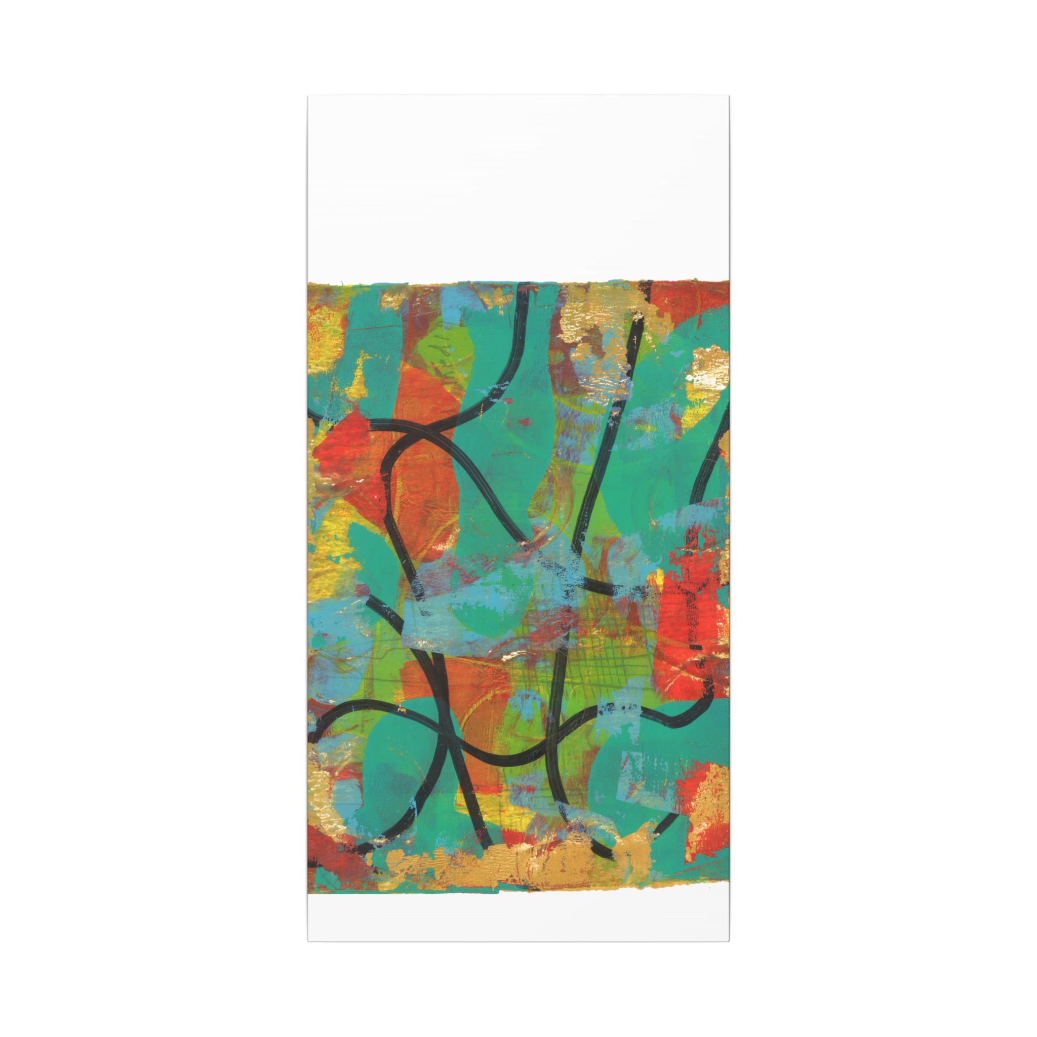 Abstract Tropical Color Splash Canvas