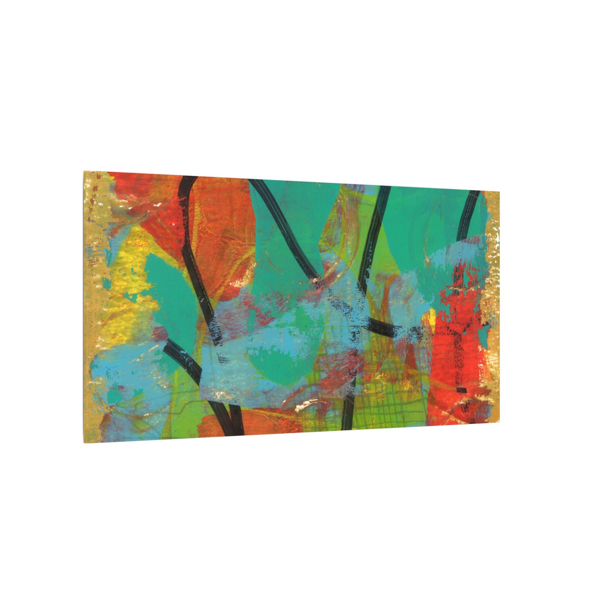 Abstract Tropical Color Splash Canvas