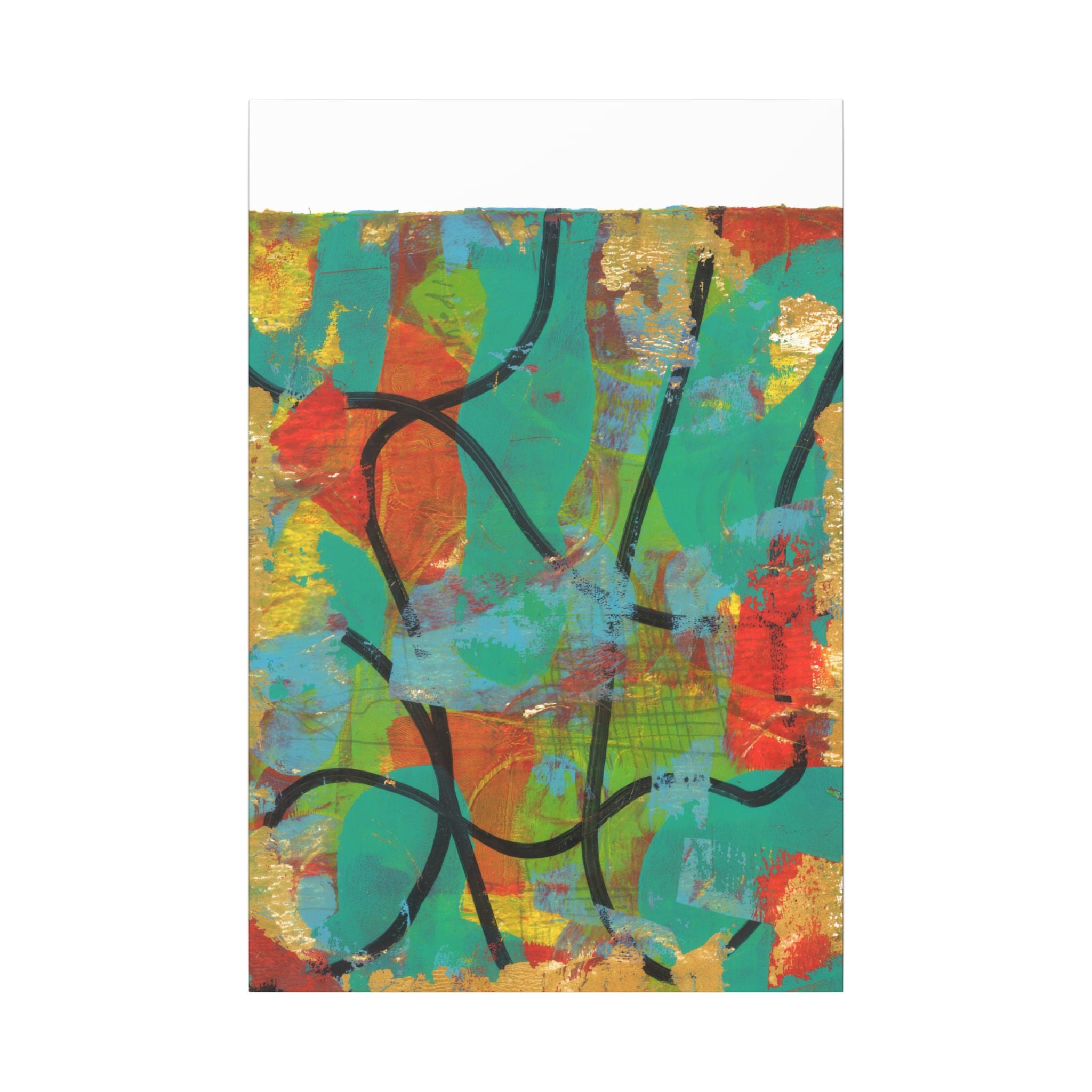 Abstract Tropical Color Splash Canvas