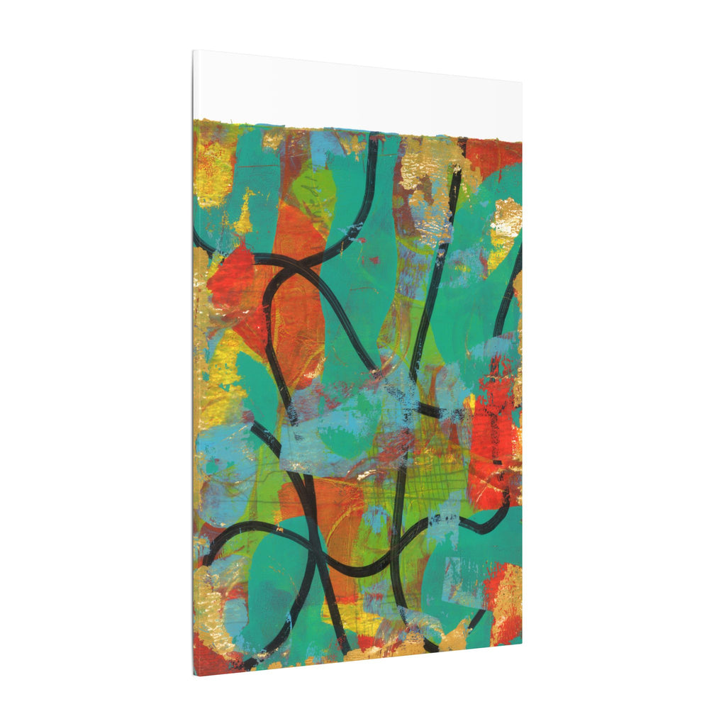 Abstract Tropical Color Splash Canvas