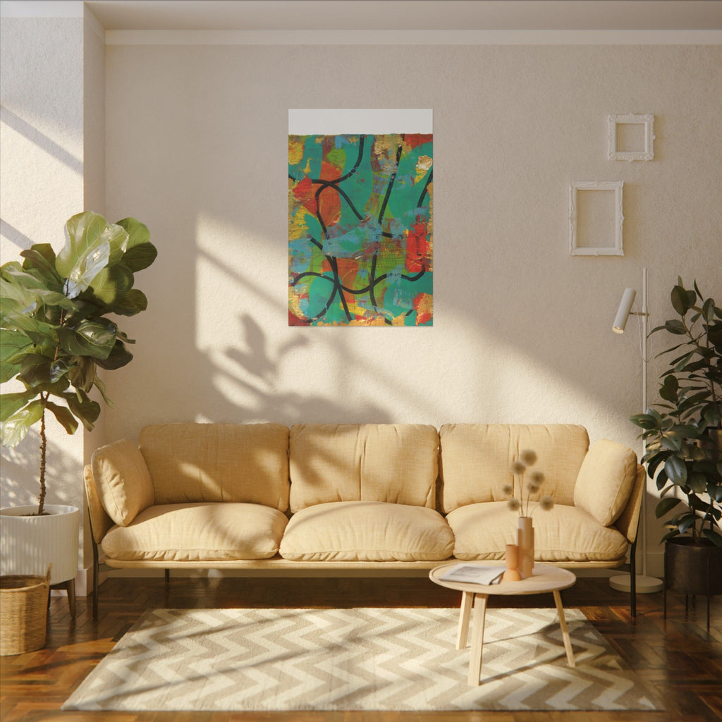Abstract Tropical Color Splash Canvas