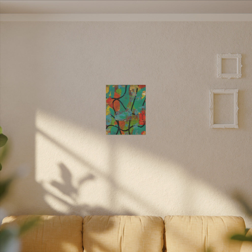 Abstract Tropical Color Splash Canvas