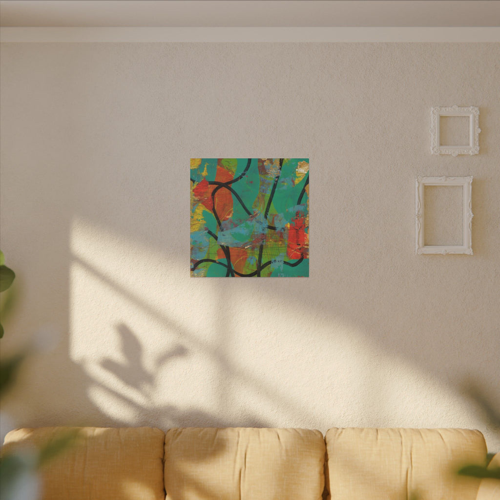 Abstract Tropical Color Splash Canvas