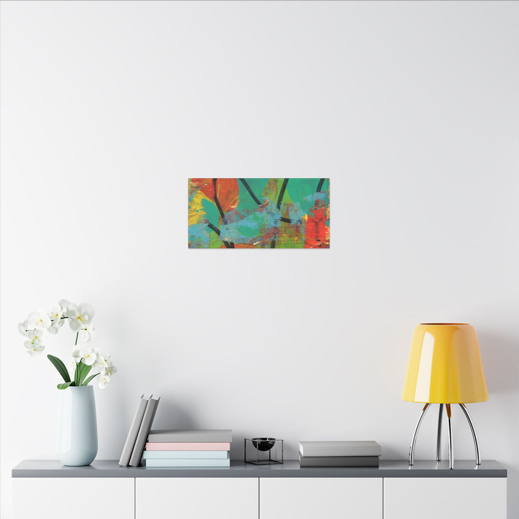 Abstract Tropical Color Splash Canvas