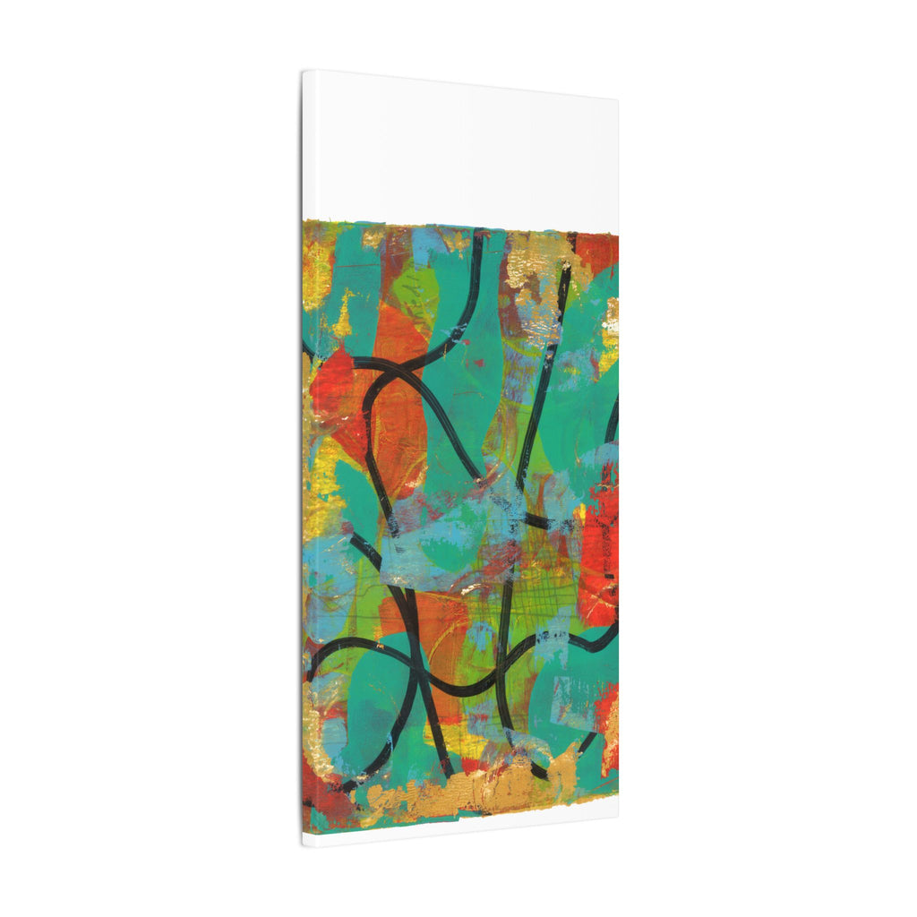 Abstract Tropical Color Splash Canvas
