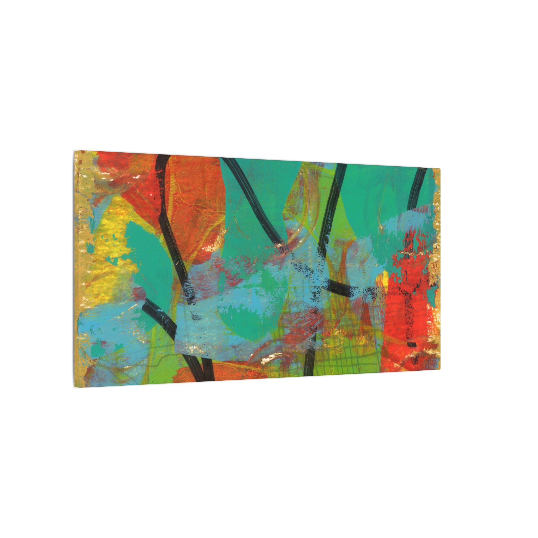 Abstract Tropical Color Splash Canvas